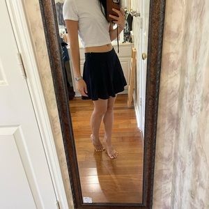 Navy blue Flaired skorts